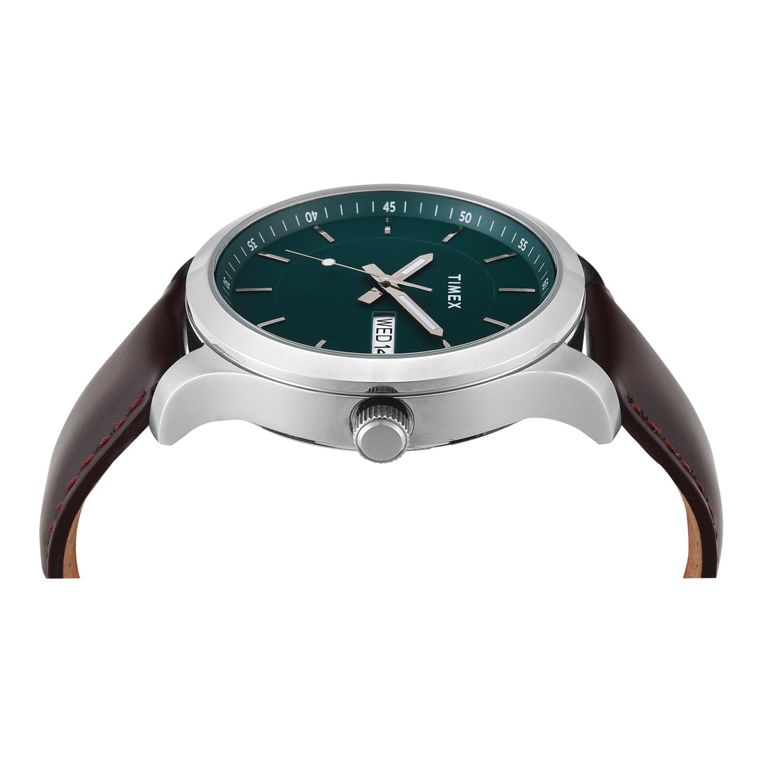 TIMEX Men Green Round Dial Analog Watch - TWEG20800