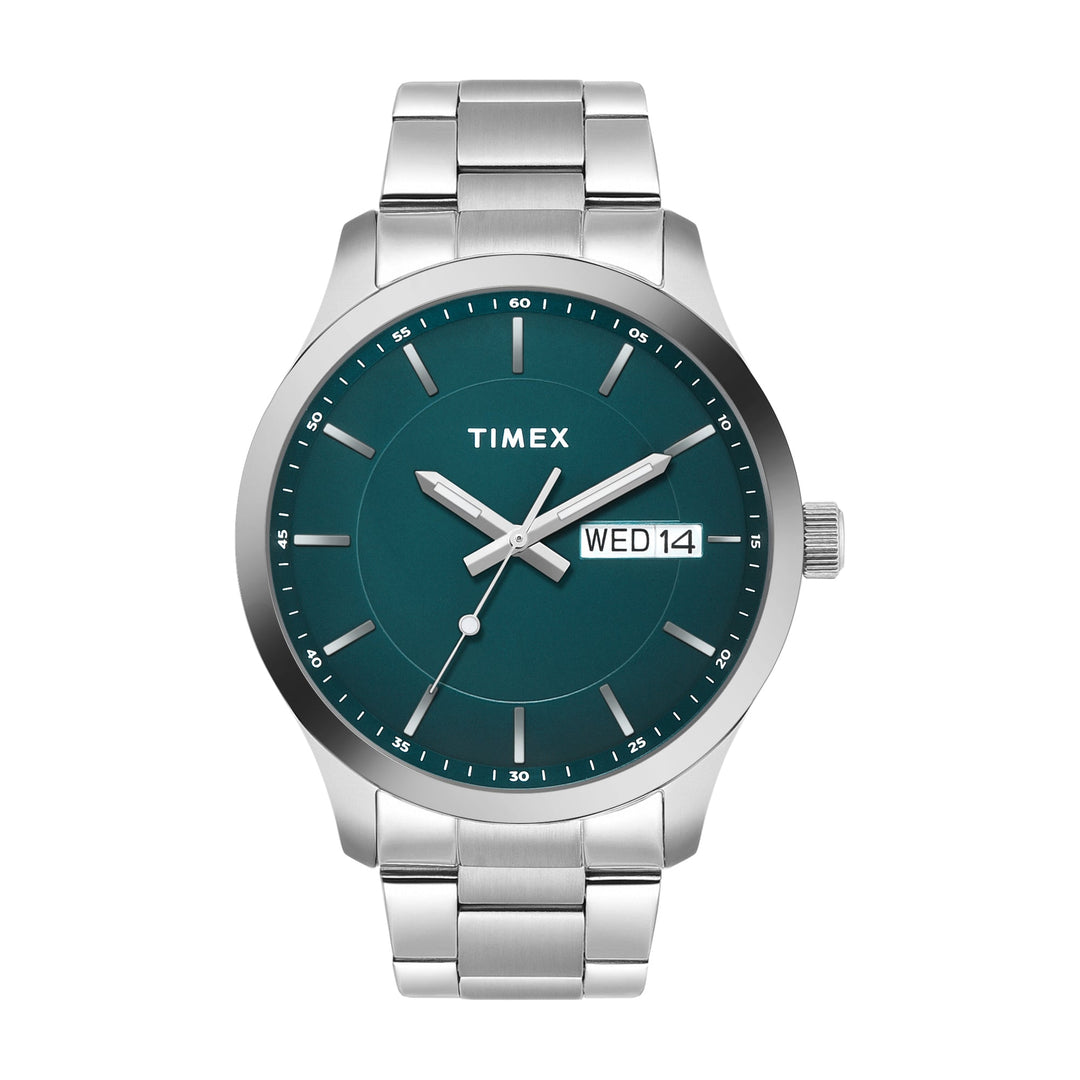 TIMEX Men Green Round Dial Analog Watch - TWEG20801