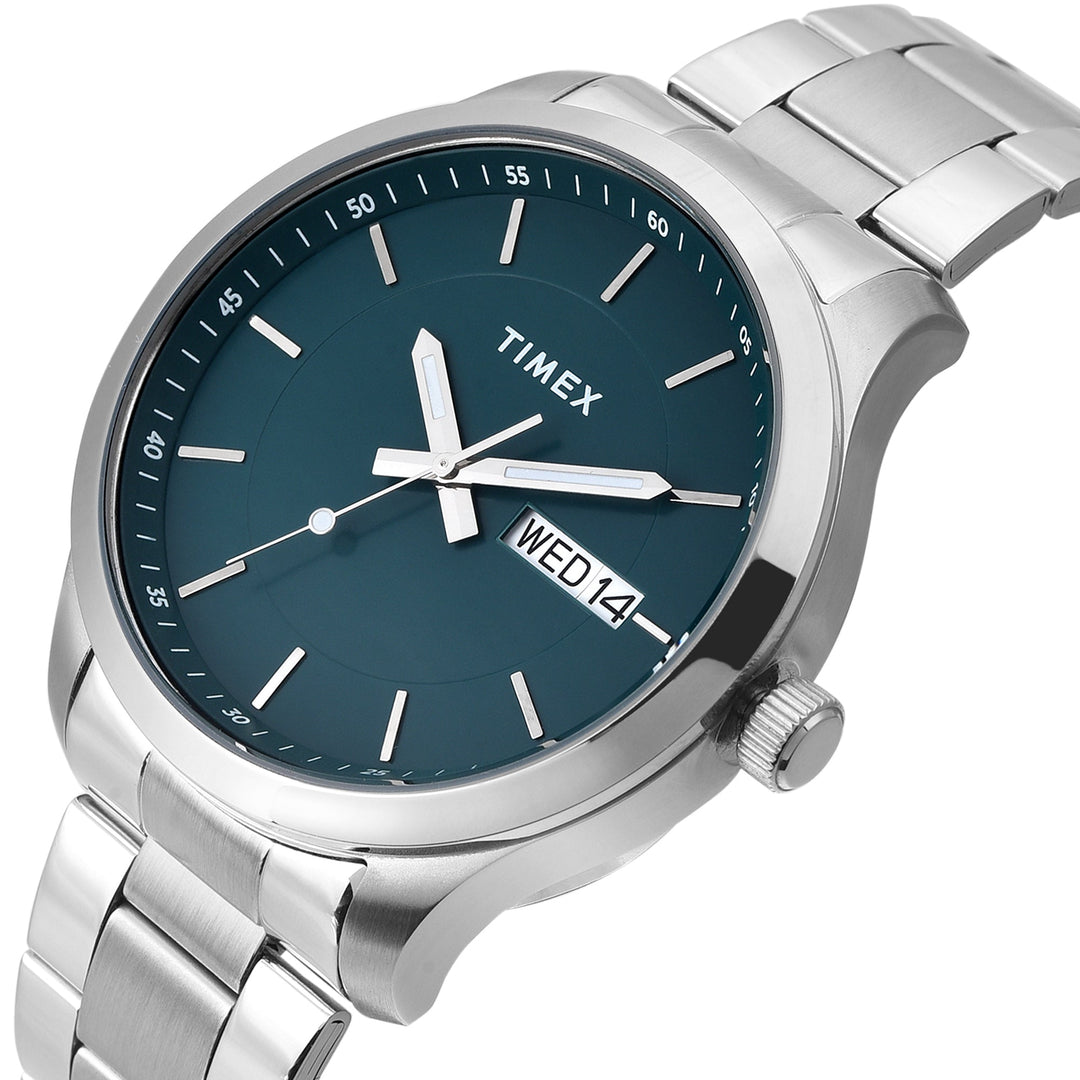 TIMEX Men Green Round Dial Analog Watch - TWEG20801