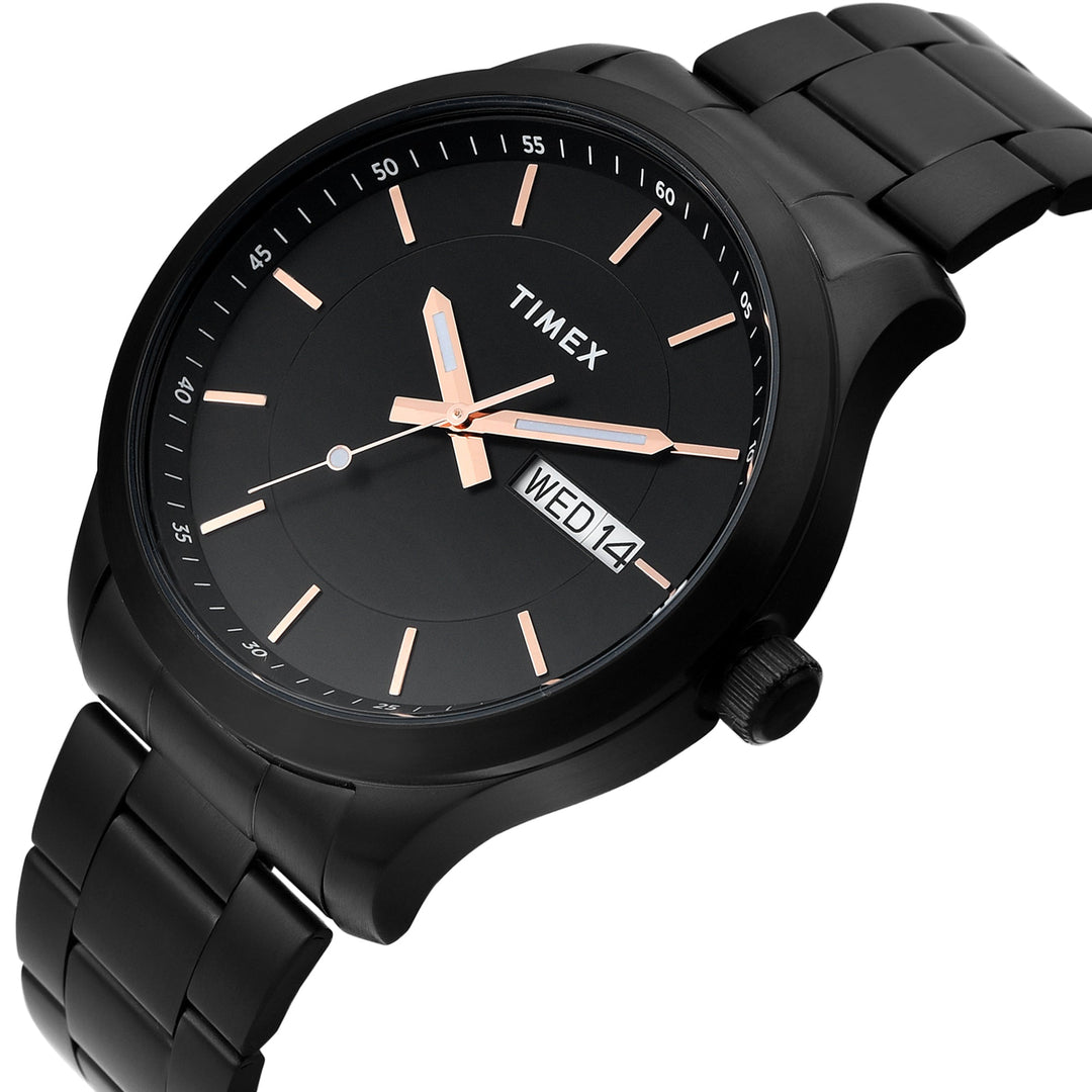 TIMEX Men Black Round Dial Analog Watch - TWEG20803