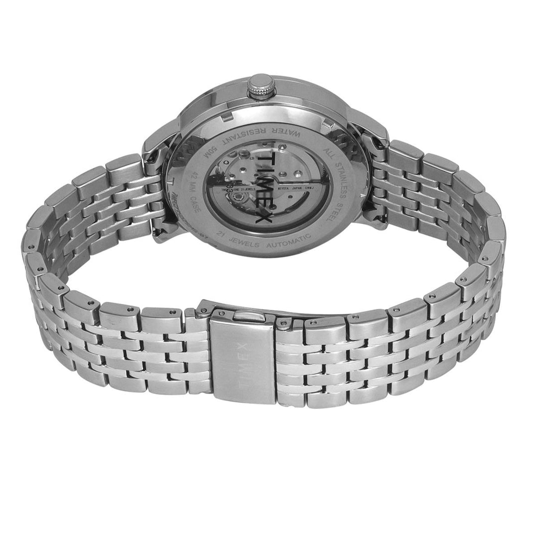 Timex Trend Men Automatic Green Round Stainless Steel Dial Watch - TWEG23502