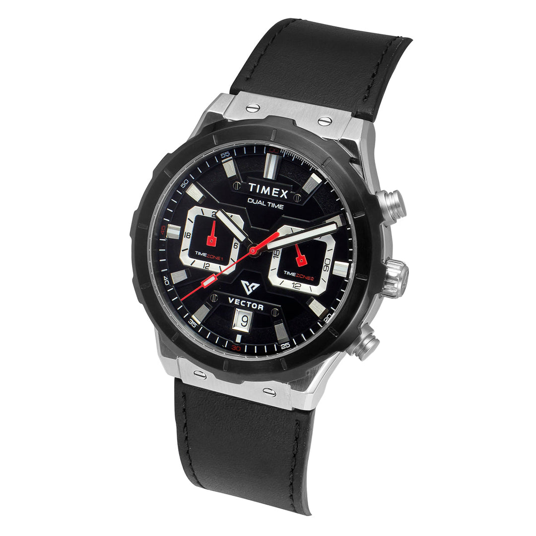 TIMEX Men Black Round Dial Analog Chronograph Watch - TWEG24800