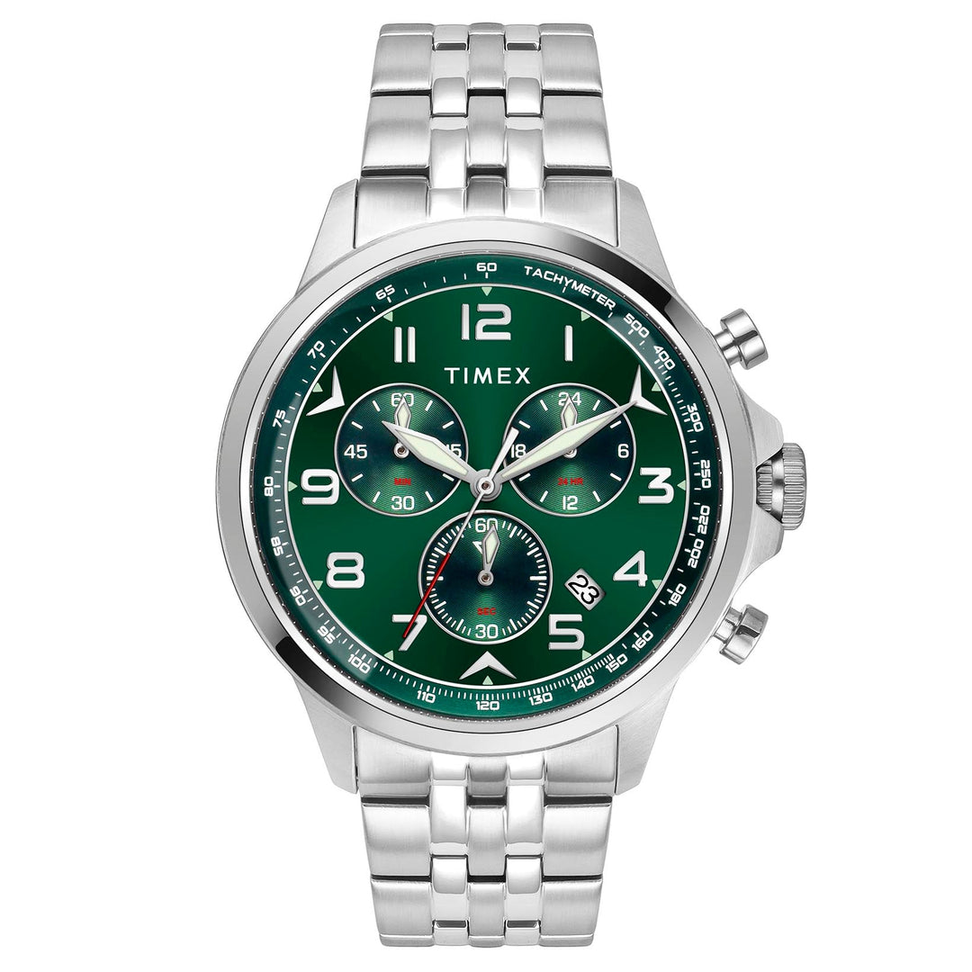 TIMEX Men Green Round Dial Analog Chronograph Watch - TWEG25100