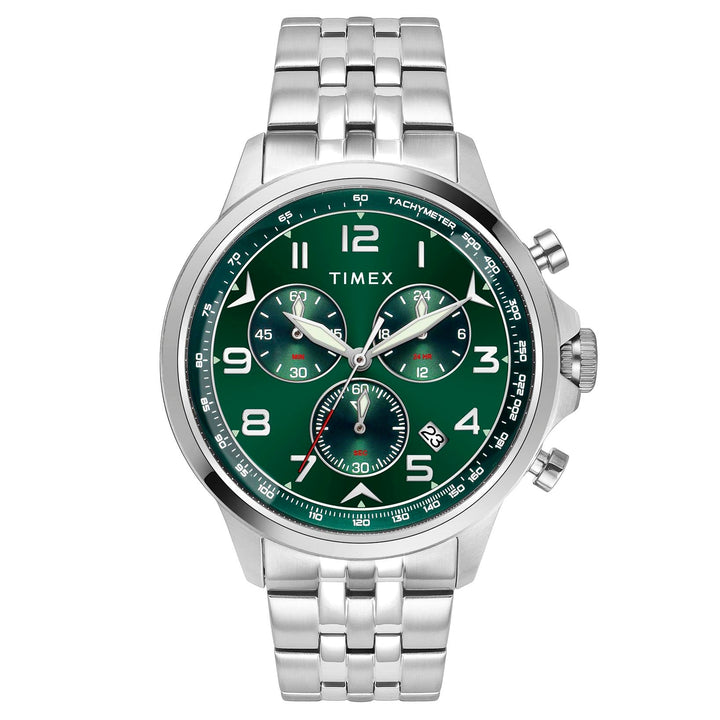 TIMEX Men Green Round Dial Analog Chronograph Watch - TWEG25100