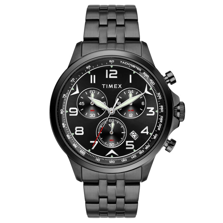 TIMEX Men Black Round Dial Analog Chronograph Watch - TWEG25103