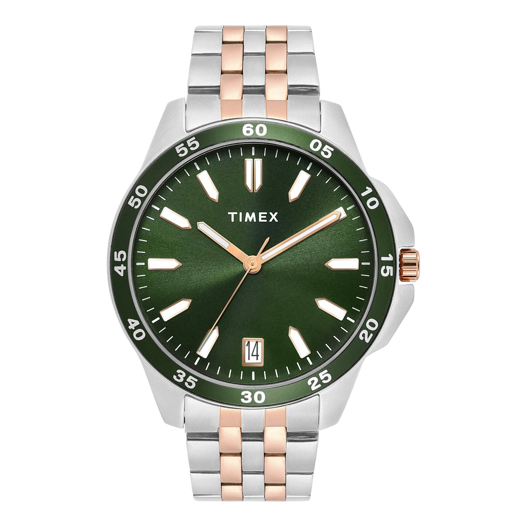 TIMEX Men Green Round Dial Analog Watch - TWEG25301