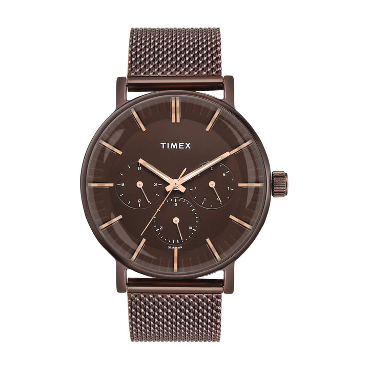 TIMEX Men Brown Round Dial Analog Watch - TWEG25703