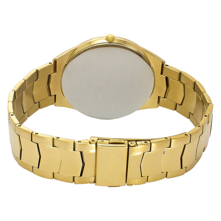 Timex Silver Textured Dial Stainless Steel Bracelet Men's Watch - TWEG25801