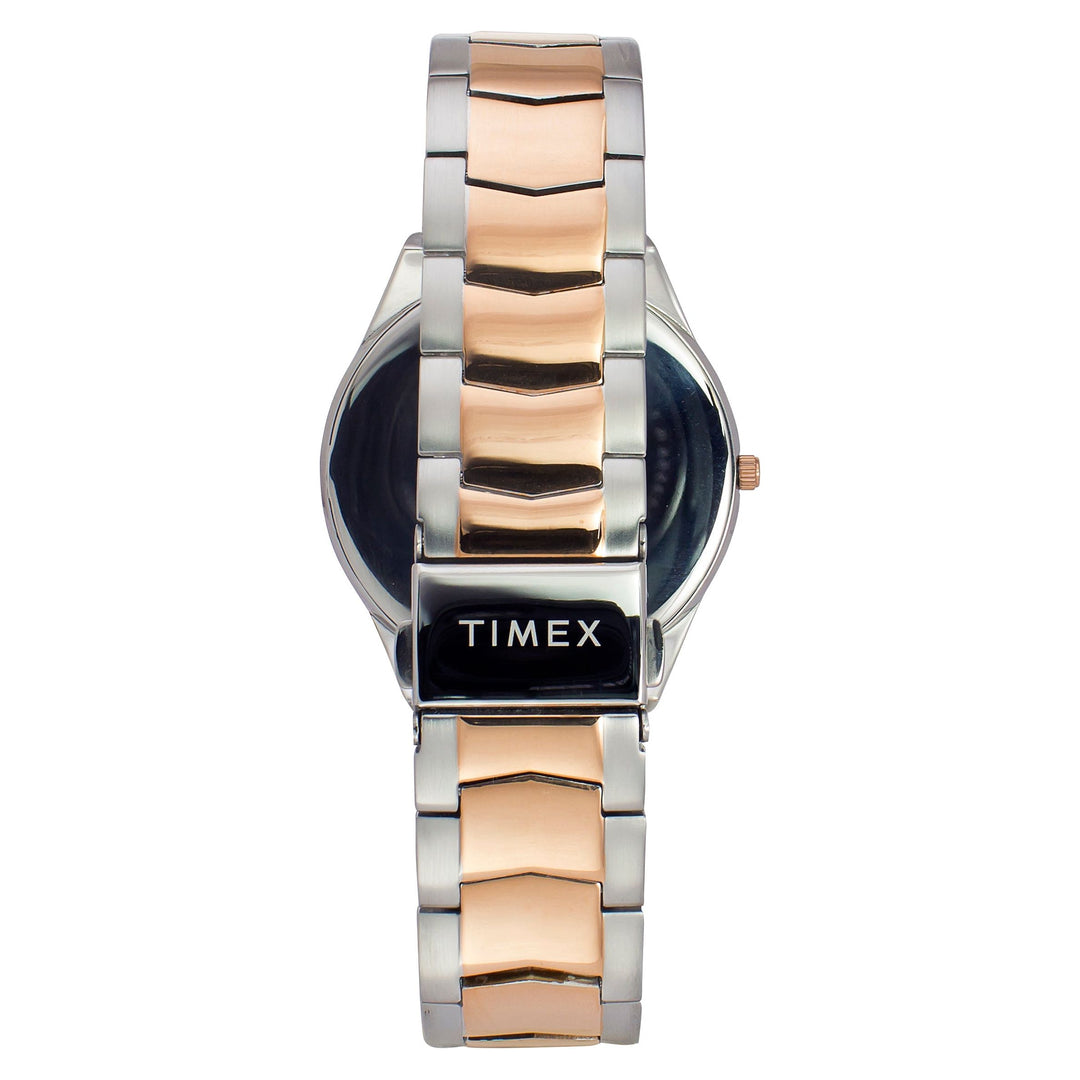 Timex Blue Textured Dial Stainless Steel Bracelet Men's Watch - TWEG25802