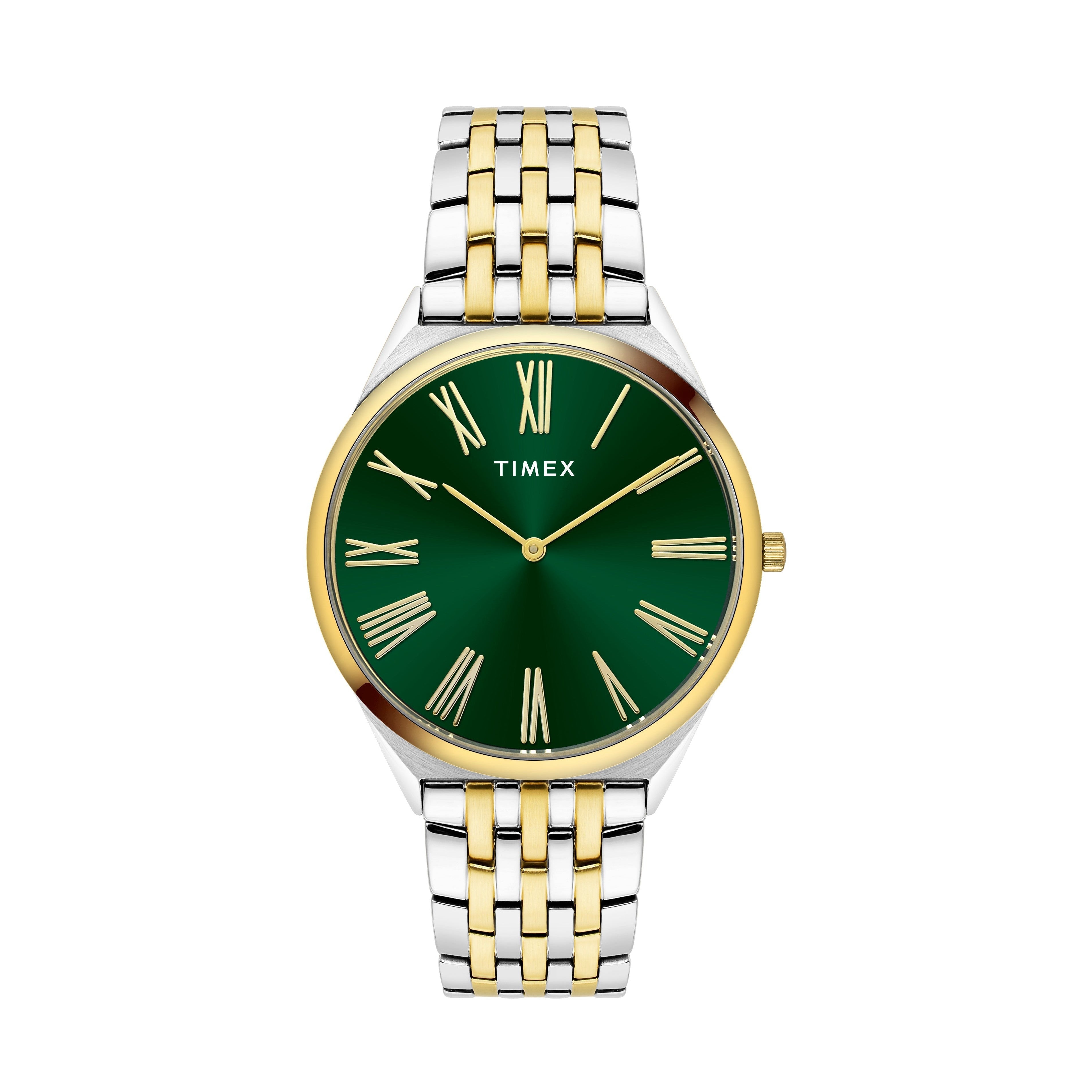 Timex Green Dial Men’s Analog Watch – Classic 40mm Stainless Steel ...