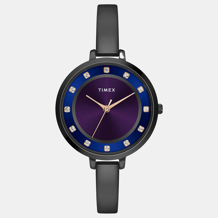 Timex Women's Purple/Blue Analog Brass Watch TWEL12828