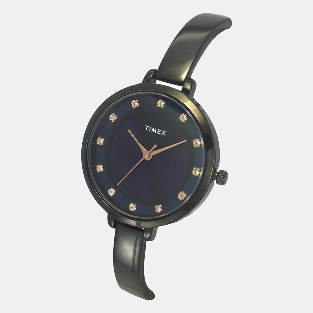 Timex Women's Purple/Blue Analog Brass Watch TWEL12828