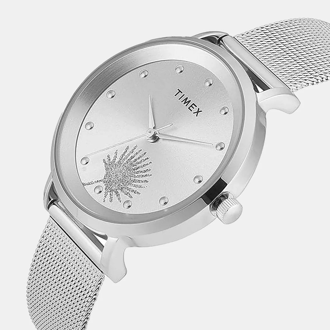 Timex TWEL12920 Silver Dial Women&