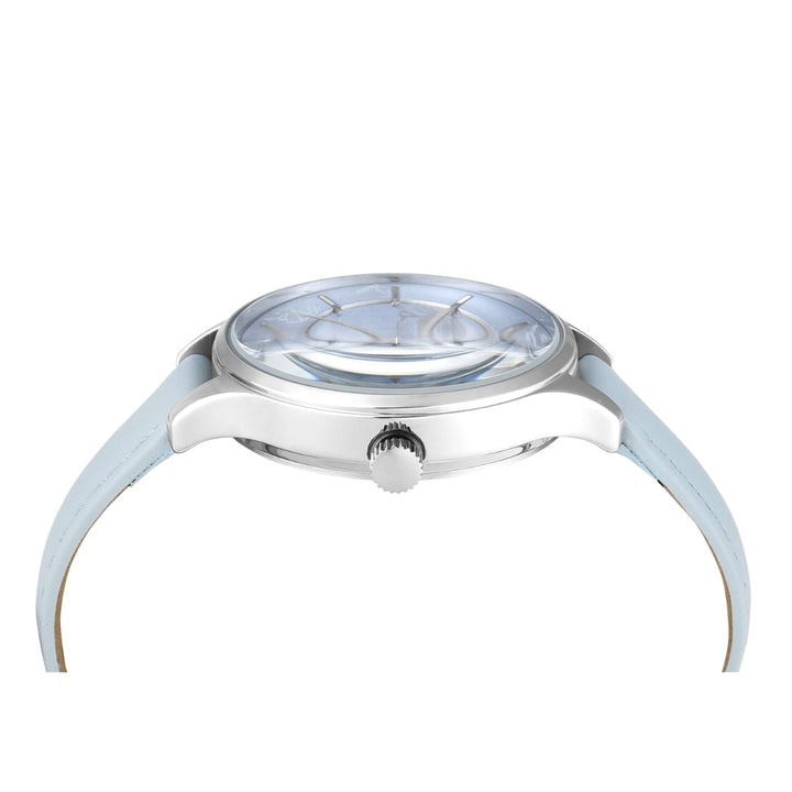 Timex Women Multifunction Blue Round Brass Dial Watch- TWEL14821