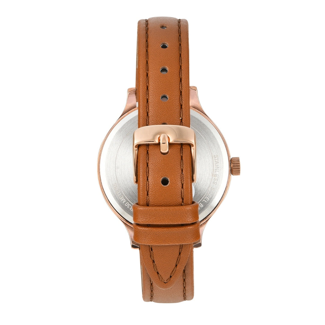 Timex Women Multifunction Rose Gold Round Brass Dial Watch- TWEL14823