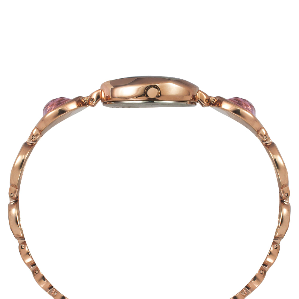 Timex Women Mother Of Pearl Square Analog Dial Watch- TWEL15006