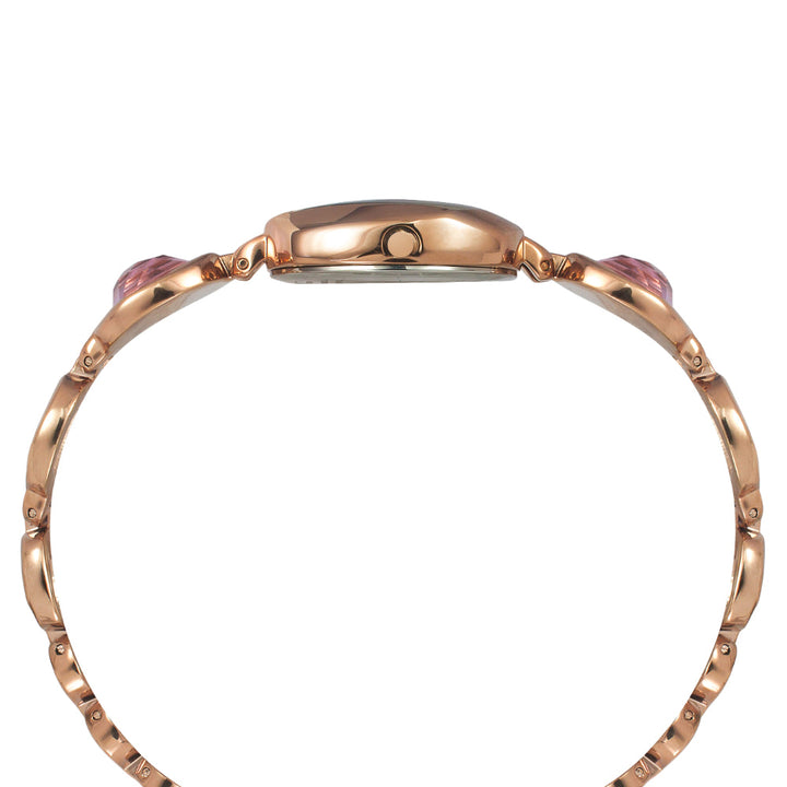 Timex Women Mother Of Pearl Square Analog Dial Watch- TWEL15006