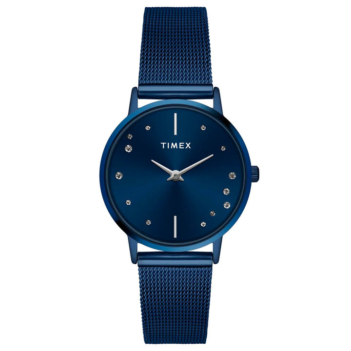 TIMEX Women Blue Round Dial Analog Watch - TWEL15620