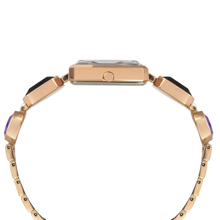 TIMEX FRIA WOMEN'S PURPLE DIAL ROUND CASE 2 HANDS FUNCTION WATCH TWEL16901