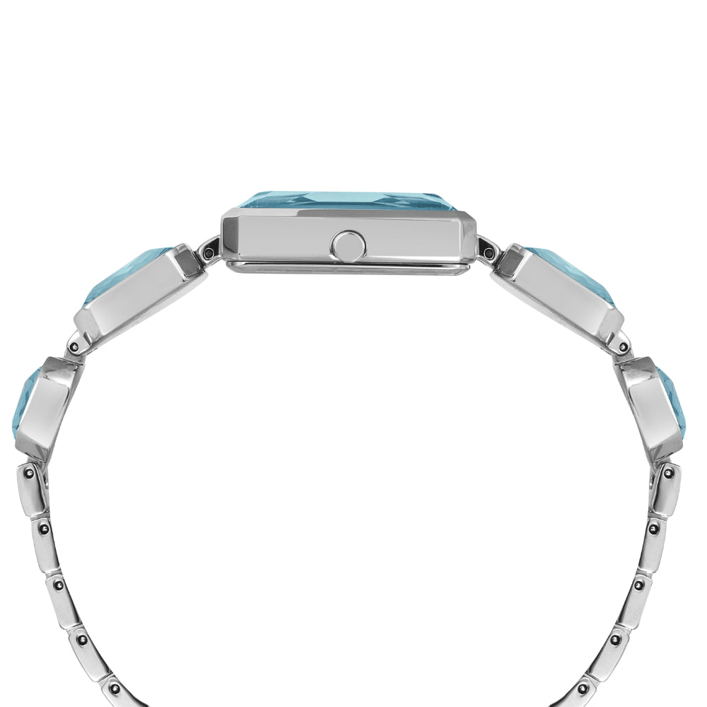 Timex Women Blue Rectangular Analog Dial Watch- TWEL16904