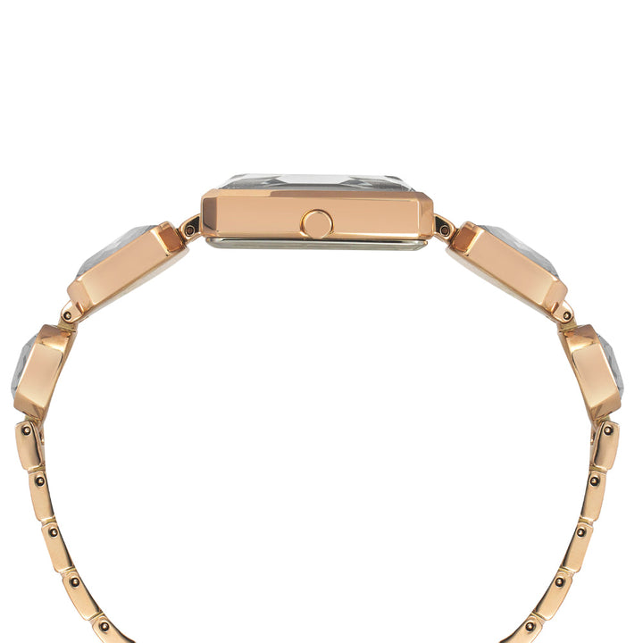 Timex Women Silver Rectangular Analog Dial Watch- TWEL16905