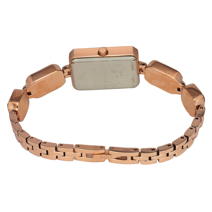 Timex Women Pink Rectangular Analog Dial Watch- TWEL16906