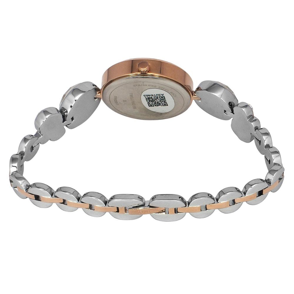 TIMEX FRIA WOMEN'S SILVER DIAL ROUND CASE 3 HANDS FUNCTION WATCH TWEL17002