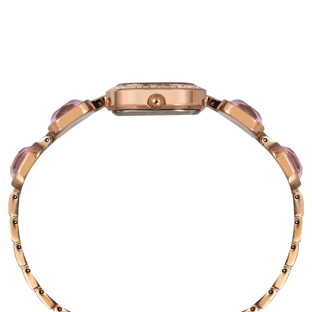 TIMEX FRIA WOMEN'S PURPLE DIAL ROUND CASE 3 HANDS FUNCTION WATCH TWEL17104