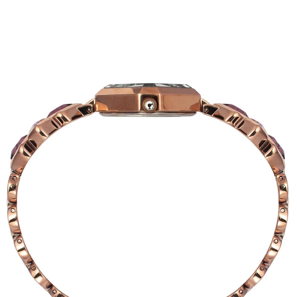 TIMEX FRIA WOMEN'S PURPLE DIAL ROUND CASE 3 HANDS FUNCTION WATCH TWEL17201