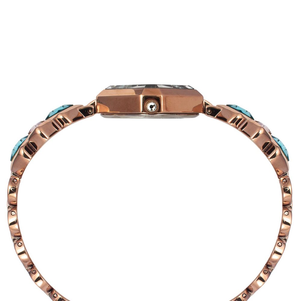 TIMEX FRIA WOMEN'S SEA BLUE DIAL ROUND CASE 3 HANDS FUNCTION WATCH TWEL17202