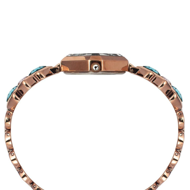 TIMEX FRIA WOMEN'S SEA BLUE DIAL ROUND CASE 3 HANDS FUNCTION WATCH TWEL17202