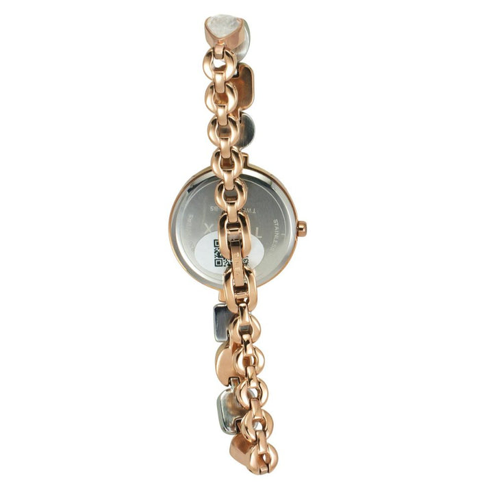 TIMEX FRIA WOMEN'S WHITE DIAL ROUND CASE 3 HANDS FUNCTION WATCH TWEL17302