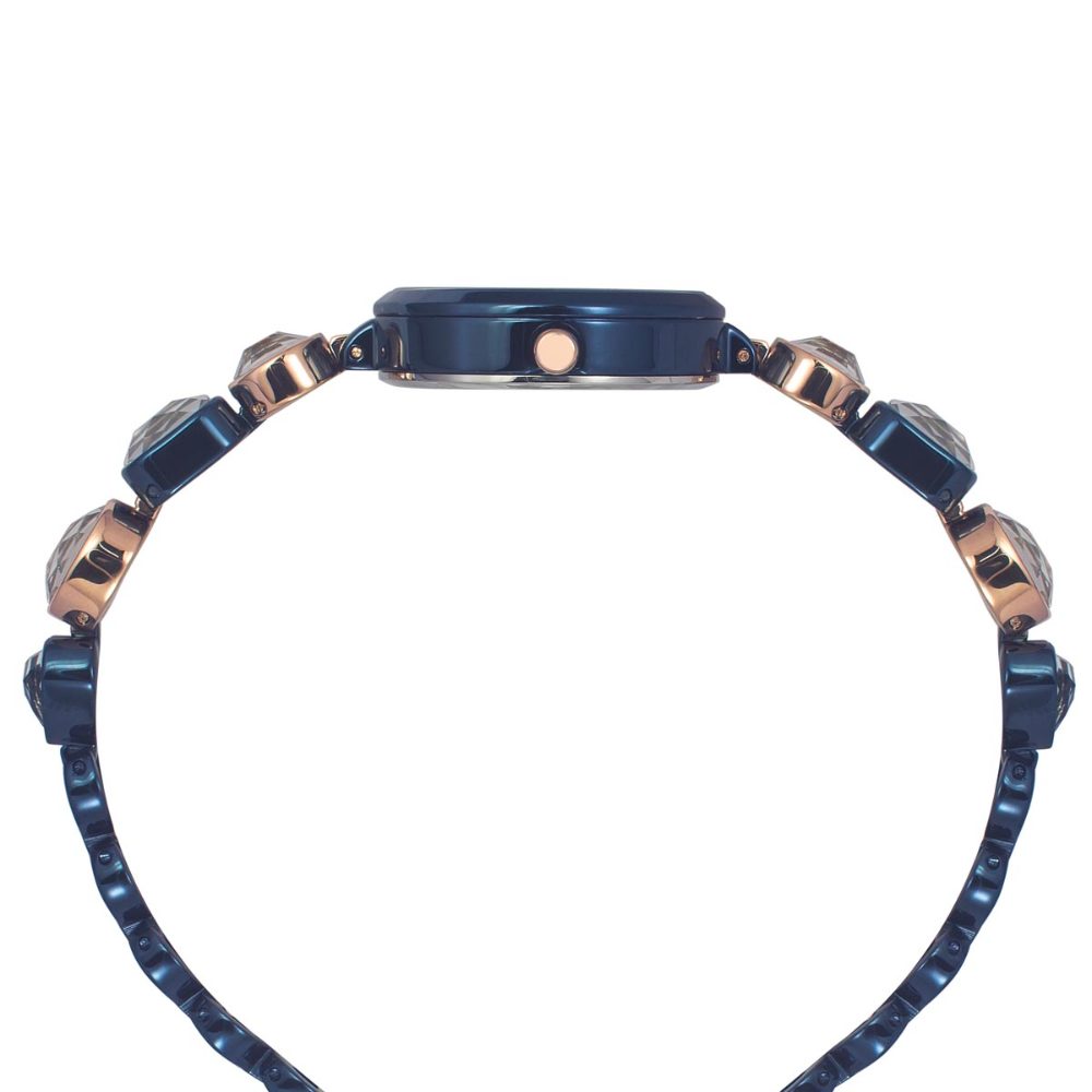 TIMEX FRIA WOMEN'S BLUE DIAL ROUND CASE 3 HANDS FUNCTION WATCH TWEL17303