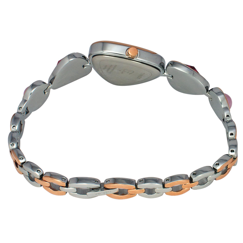 Timex Women Pink Triangle Analog Dial Watch- TWEL17700