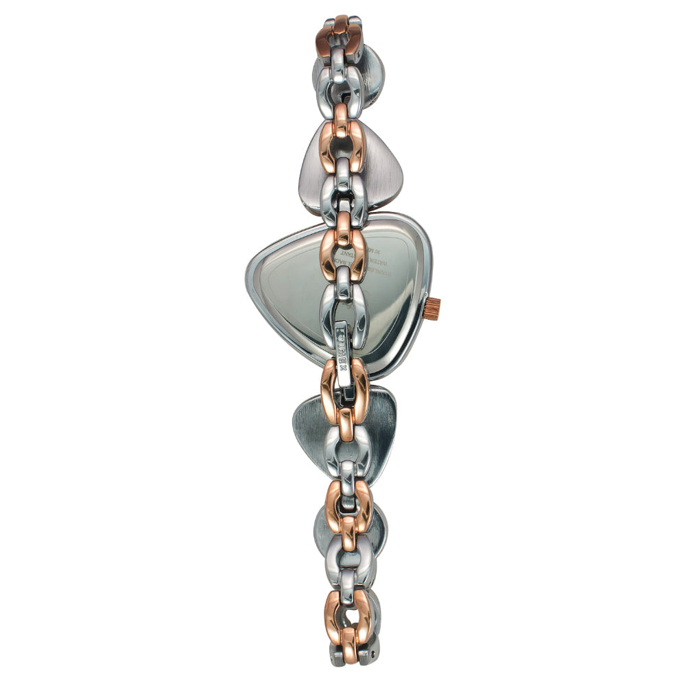 Timex Women Pink Triangle Analog Dial Watch- TWEL17700