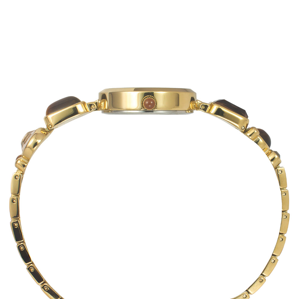 Timex Women Brown Round Analog Dial Watch- TWEL17800