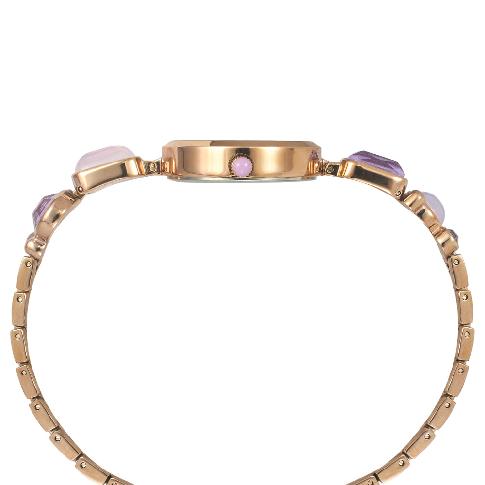 Timex Women Purple Round Analog Dial Watch- TWEL17803