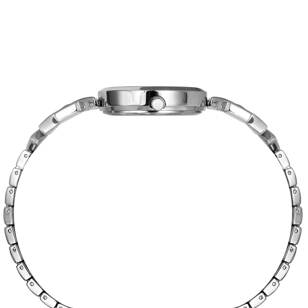 Timex Fria Women's Purple Dial Round Analog Brass Dial Watch- TWEL18300