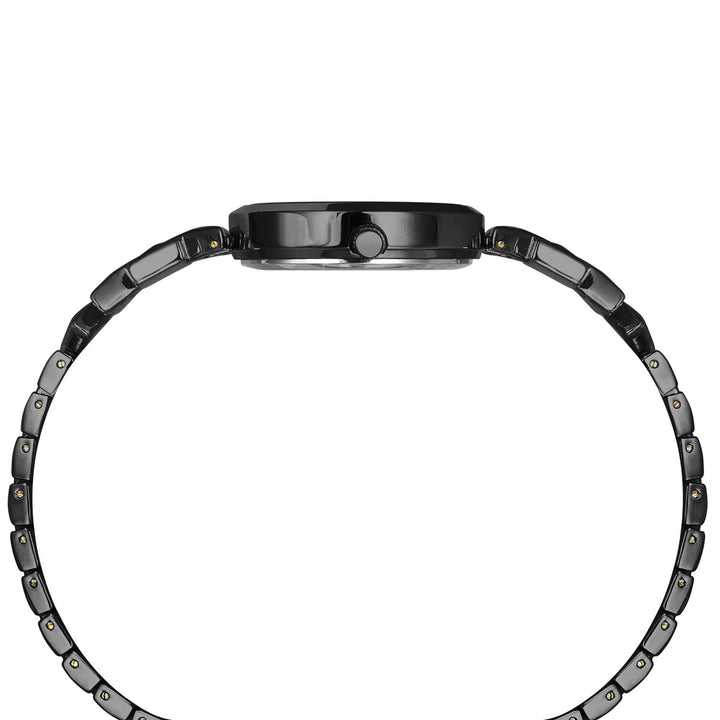 Timex Fria Women Black Dial Round Analog Brass Watch- TWEL18303