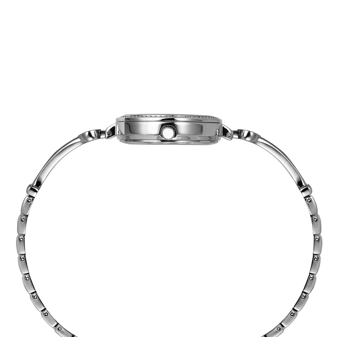 Timex Fria Women's Purple Dial Round Analog Brass Dial Watch- TWEL18400