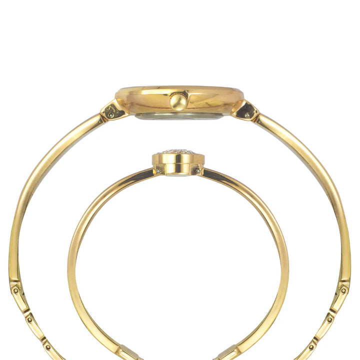 Timex Fria Women Black Round Dial Analog Watch with Bracelet - TWEL18501