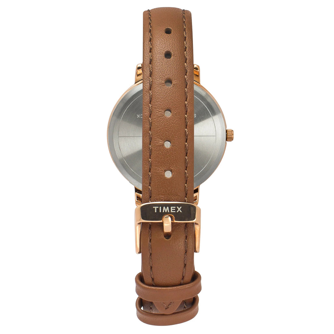 TIMEX Women Silver Round Dial Analog Watch - TWEL19105