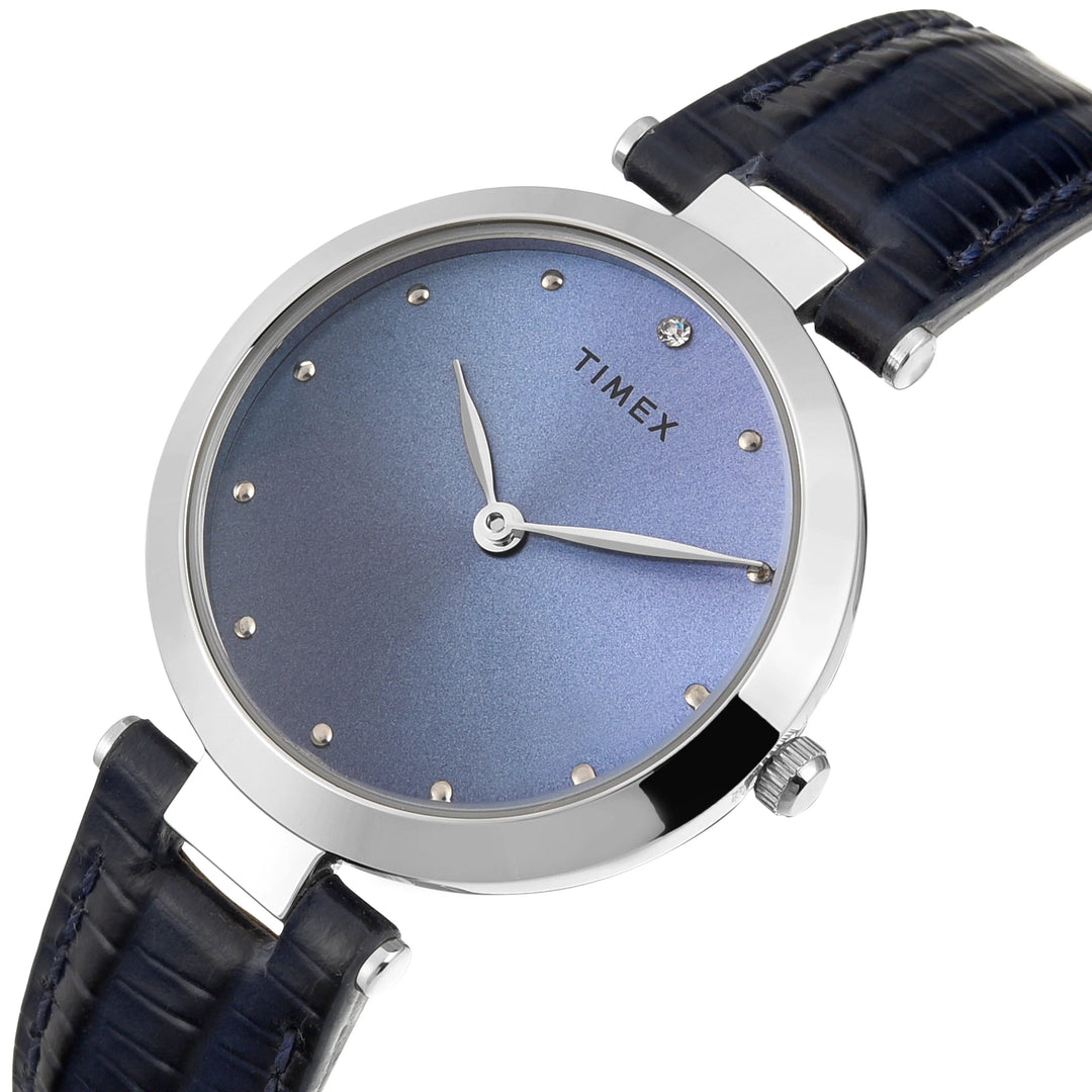 TIMEX Women Blue Round Dial Analog Watch - TWEL19207