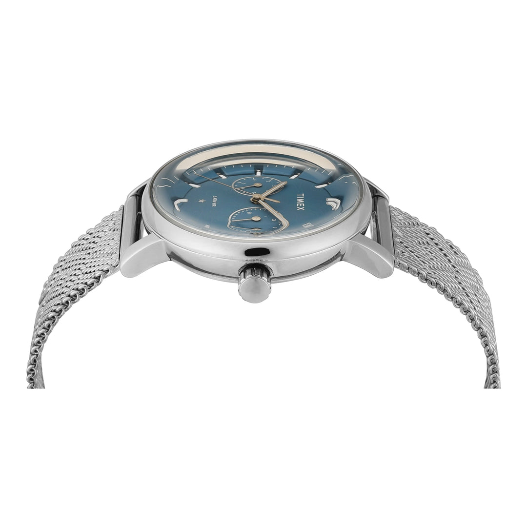 Timex Cosmic Typography Eve Blue Dial Women's Watch TWEL20301