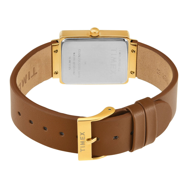 TIMEX Women White Rectangle Dial Analog Watch - TWEL20700