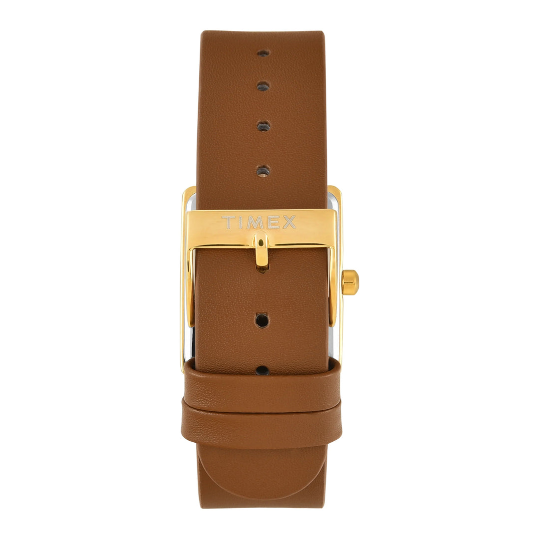 TIMEX Women White Rectangle Dial Analog Watch - TWEL20700