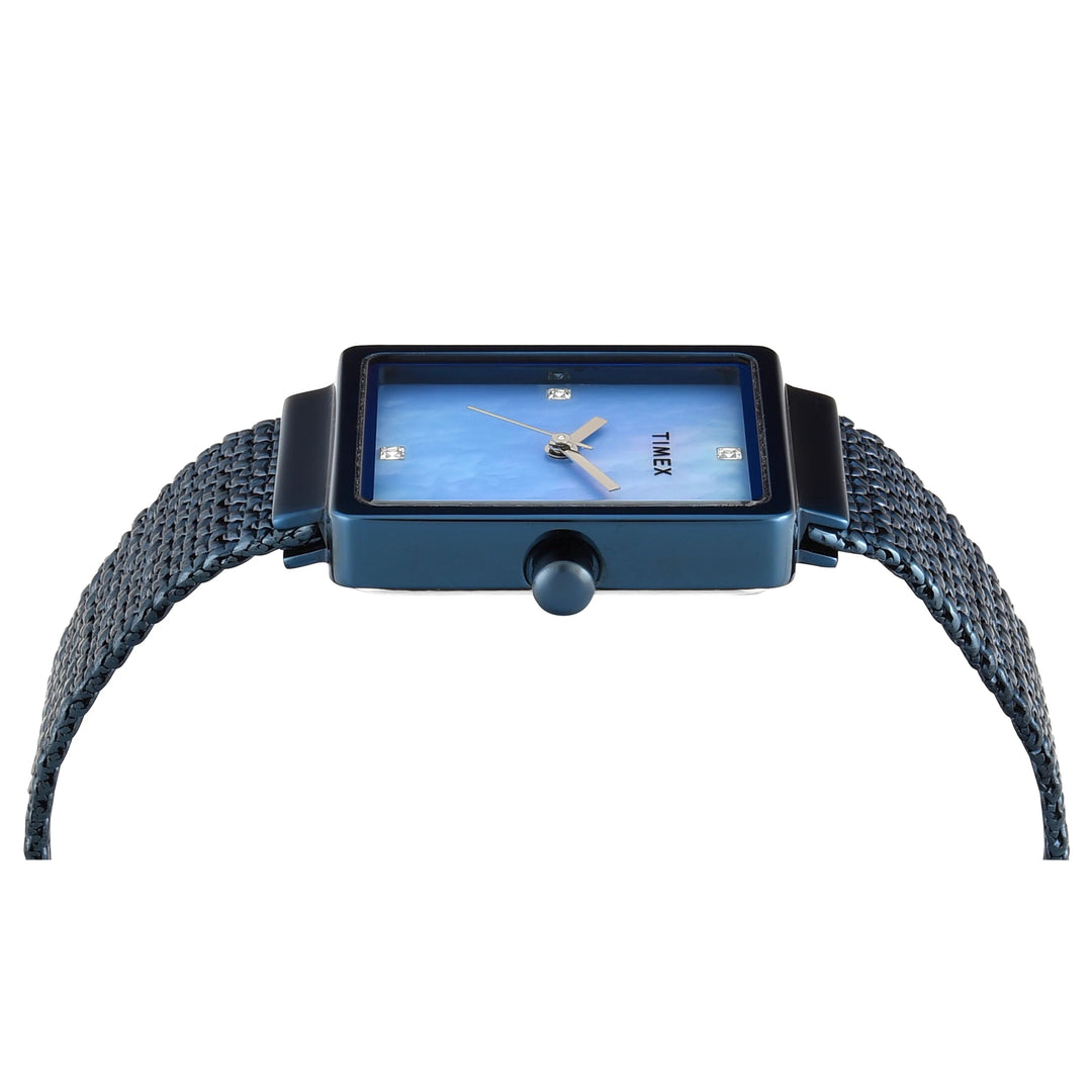 TIMEX Women Mother of Pearl Rectangle Dial Analog Watch - TWEL20705