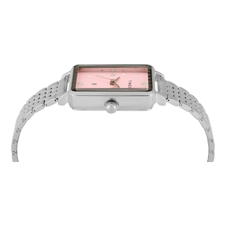 TIMEX Women Pink Rectangle Dial Analog Watch - TWEL20801