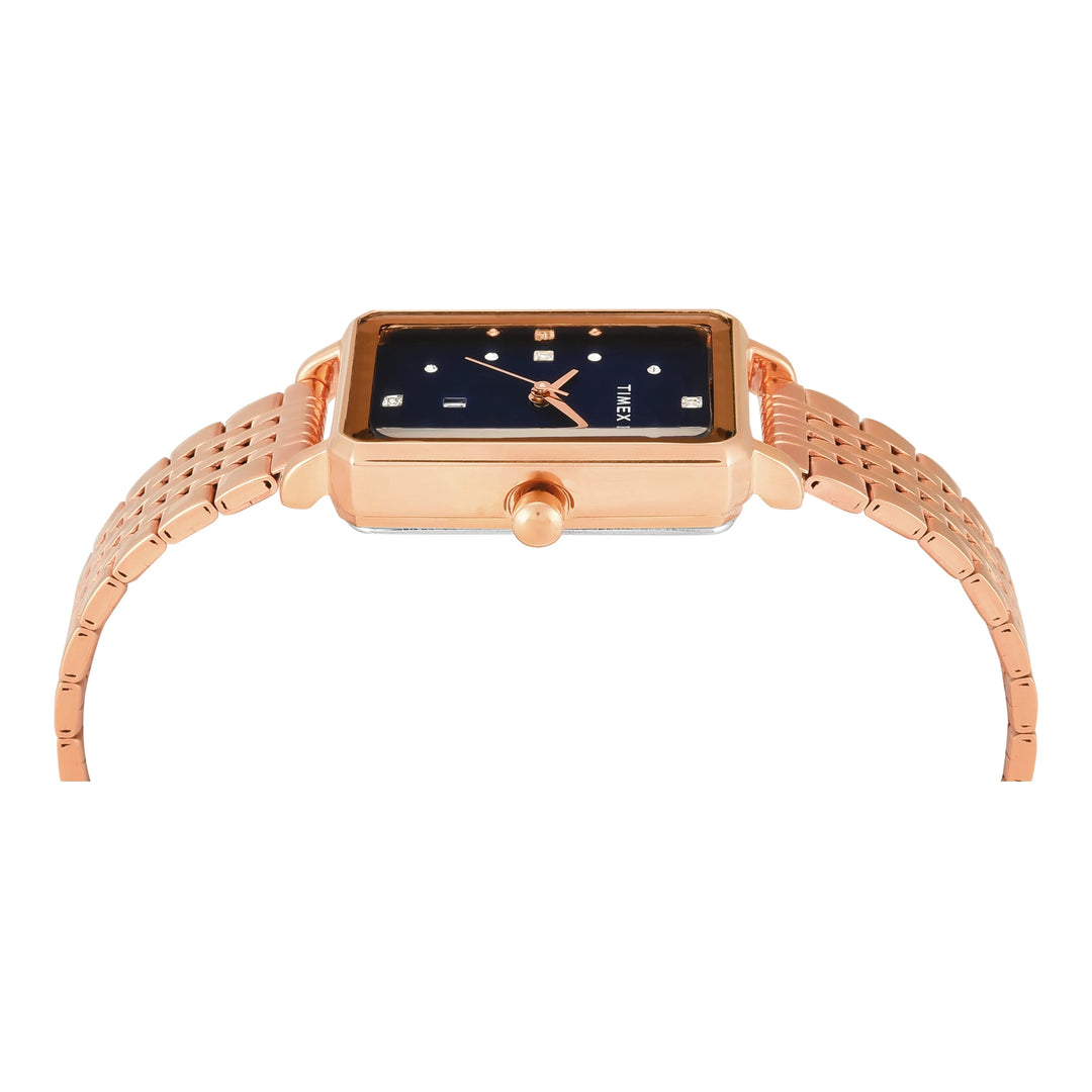 TIMEX Women Blue Rectangle Dial Analog Watch - TWEL20803
