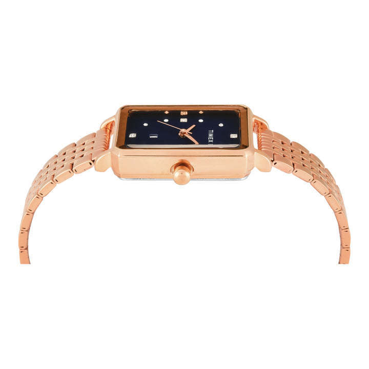 TIMEX Women Blue Rectangle Dial Analog Watch - TWEL20803